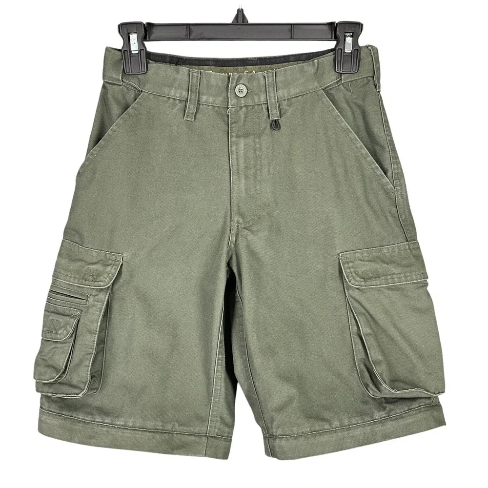 Boy Scouts of America Convertible Uniform Cargo Shorts Green Youth 10‎